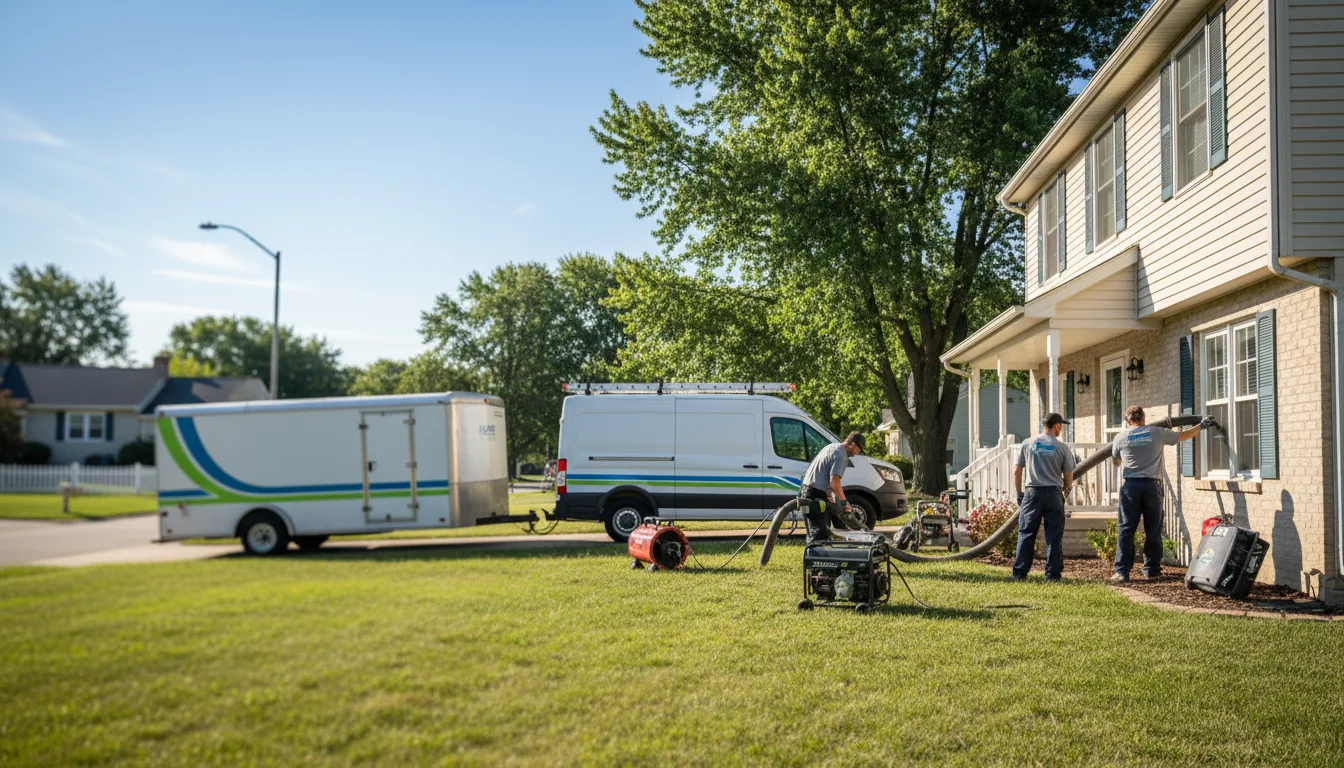 Flooded Basement Restoration And Cleanup With Repair in Sandwich, IL near me
